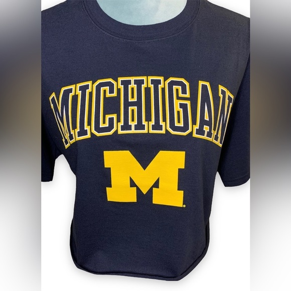 CHAMPION Michigan Wolverines Crop Top Size Small - Picture 2 of 4